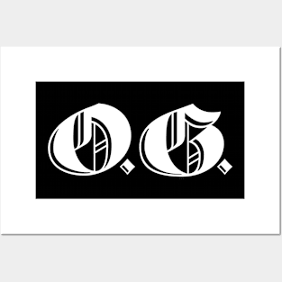 OG Original Gangster Gangsta O.G. Calligraphy Men Women Posters and Art